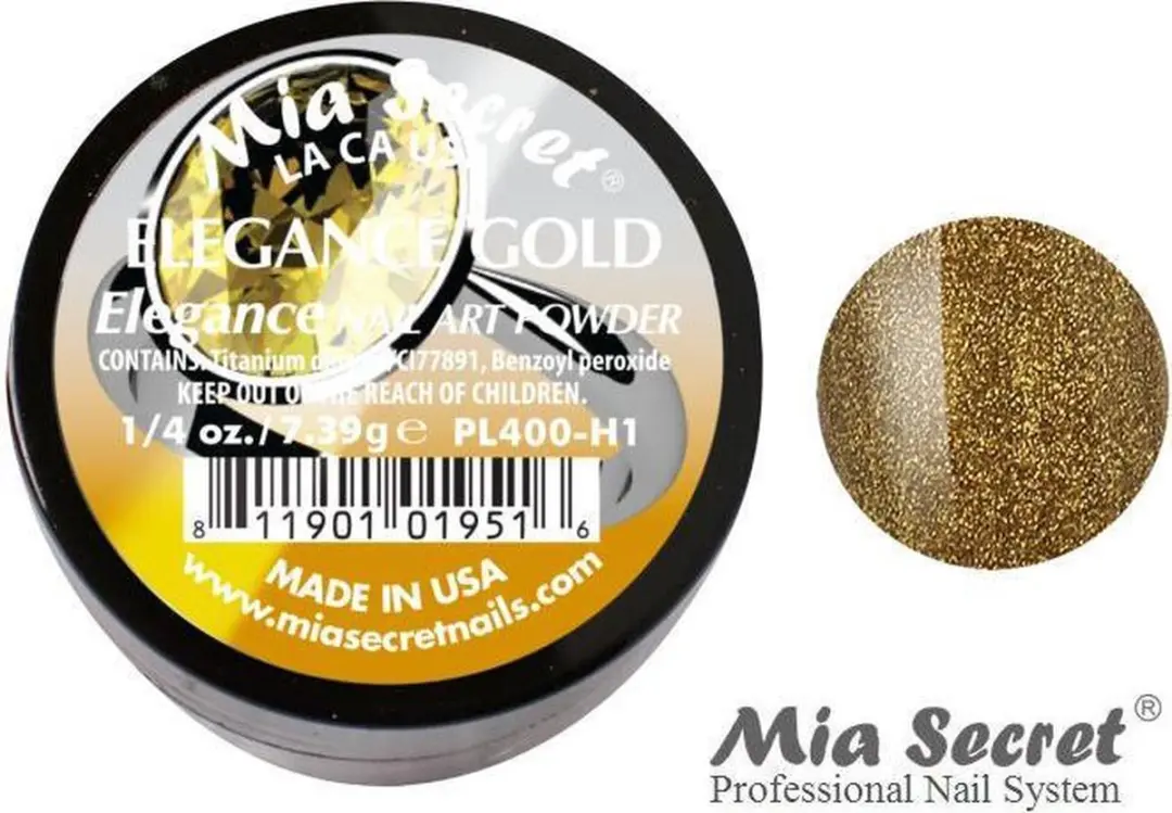 Mia Secret Elegance Acrylpoeder Goud 7.5ml