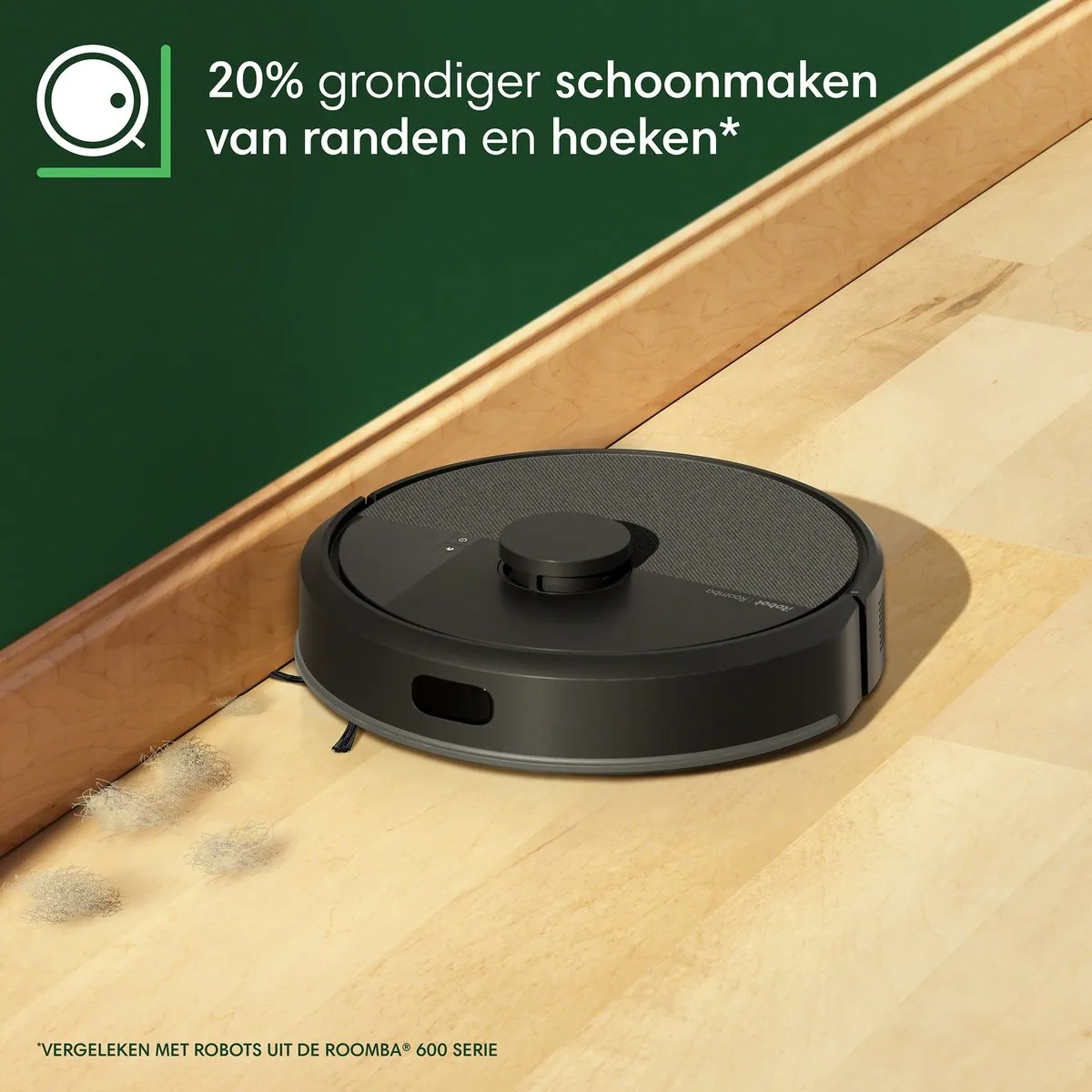 iRobot Roomba 105 Combo Y3510 Robotstofzuiger met Dweilfunctie - Zwart