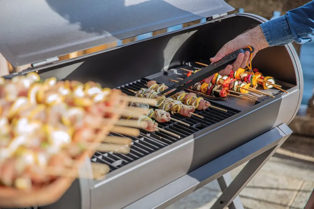 Boretti BBQ Siliconen Kwast Antraciet - Marinadekwast met reserve