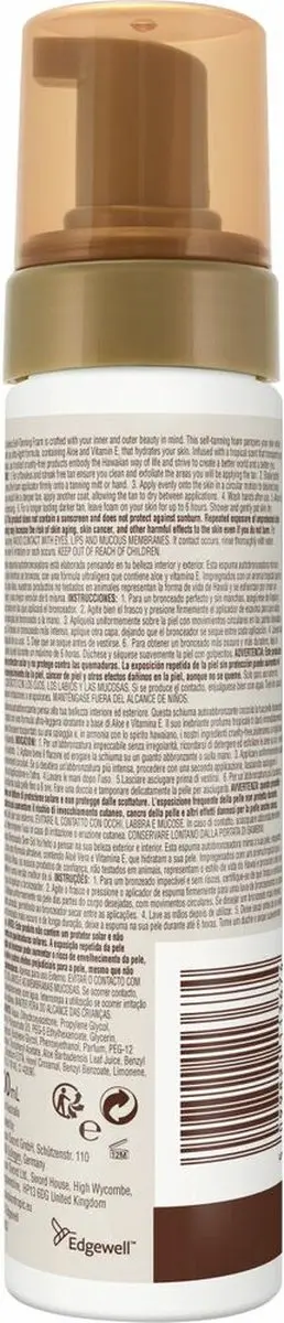 Hawaiian Tropic Sunless Tan Foam Donker 200ml