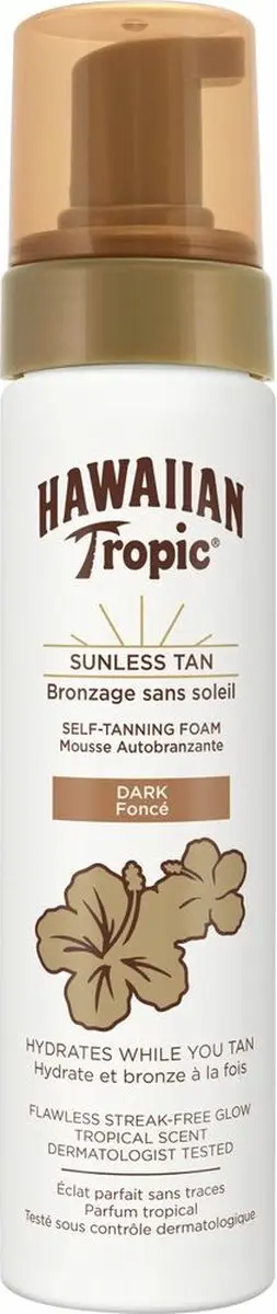 Hawaiian Tropic Sunless Tan Foam Donker 200ml