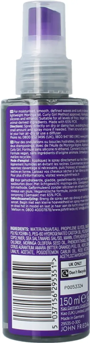 John Frieda Frizz Ease Dream Curls Spray 150ml