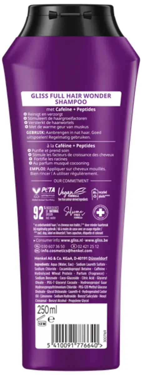 Gliss Shampoo Full Hair Wonder 250ml