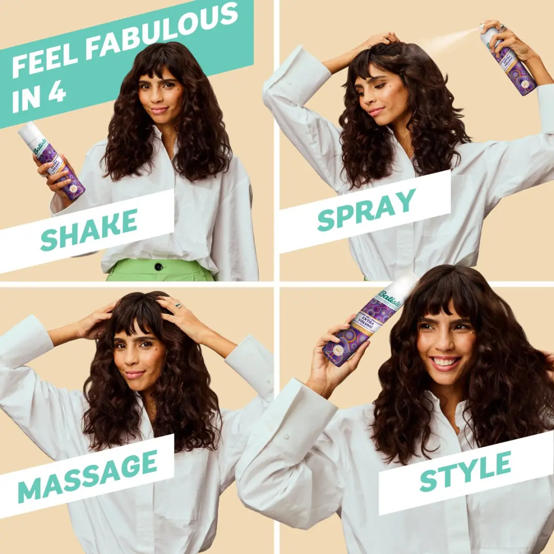 Batiste Droogshampoo Extra Volume 200ml - 6 Stuks