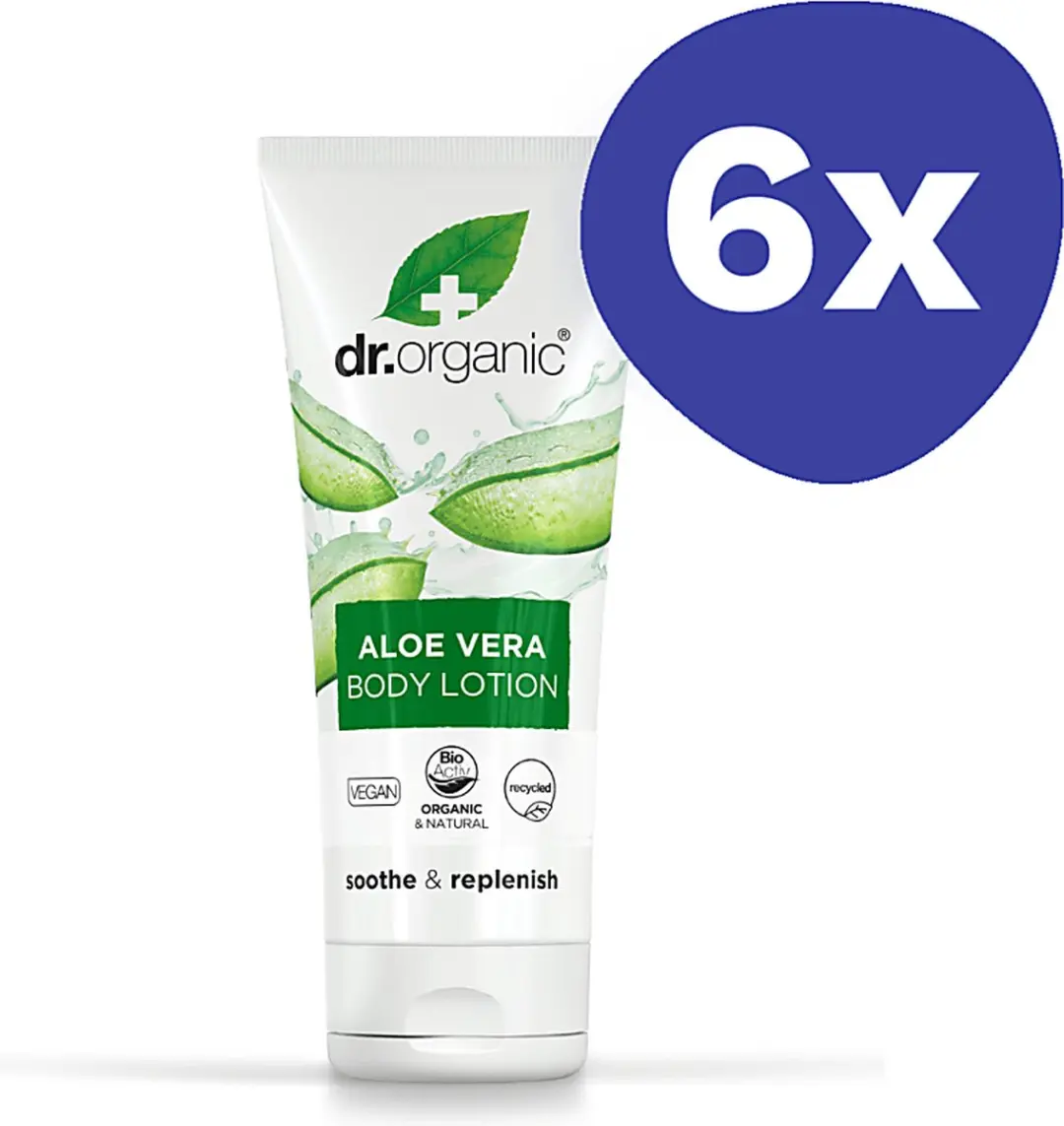 Dr. Organic Aloe Vera Huidlotion 200ml - 6 Stuks