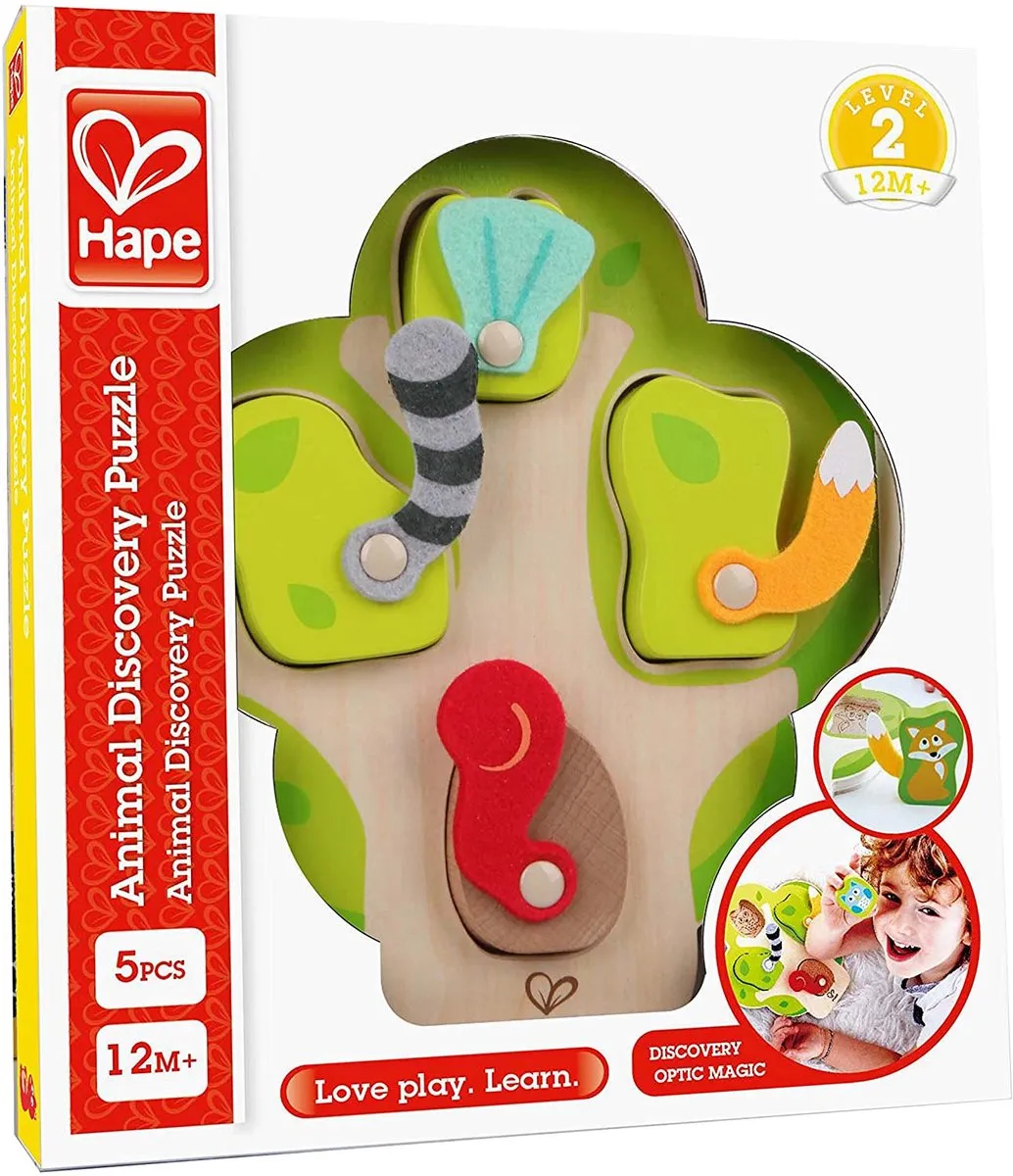 Hape Who's In The Tree Junior Vormenpuzzel 4 Stuks - Multicolor