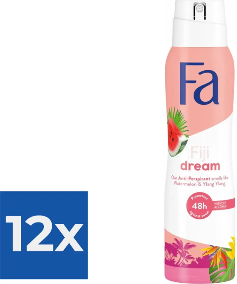 Fa Fiji Dream Deospray 150ml - Voordeelverpakking 12 Stuks