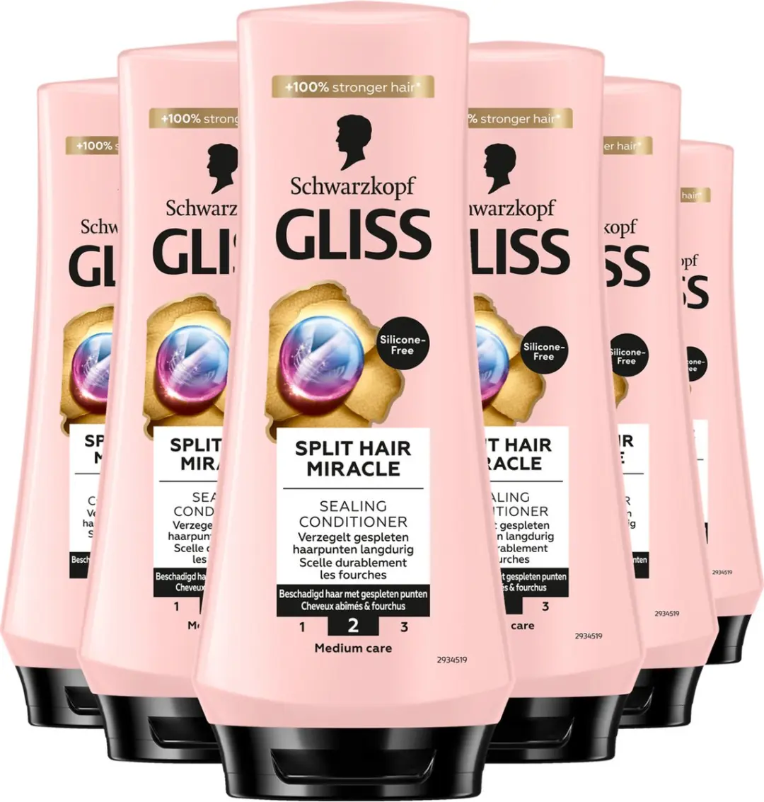 Gliss Split Hair Miracle Conditioner 6x200ml