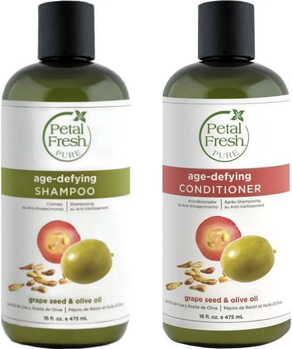 Petal Fresh Druivenpit & Olijfolie Shampoo + Conditioner 2x475ml