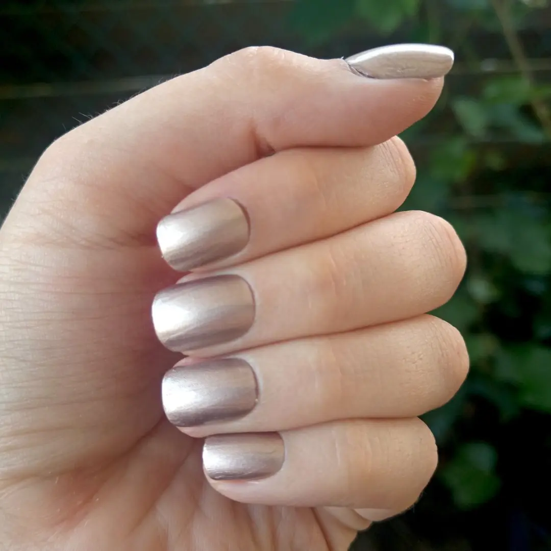 SD Press on Nails B129 Plaknagels - Metallic Goud - 20 Stuks