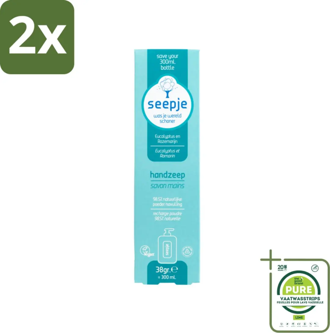 Seepje Handzeep Navulverpakking Eucalyptus Rozemarijn