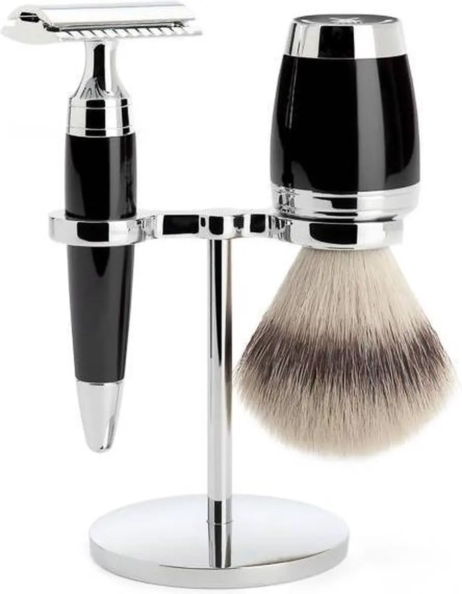 Mühle Scheerset 3-delig Safety Razor Silvertip Fibre