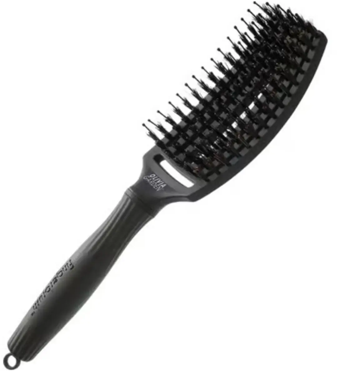 Olivia Garden Finger Brush Combo Medium Haarborstel - Zwart