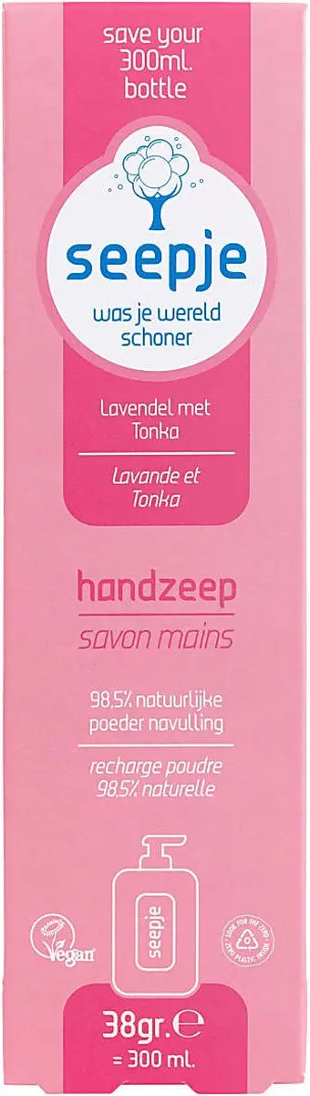 Seepje Handzeep Navulling Lavendel & Tonka 38g