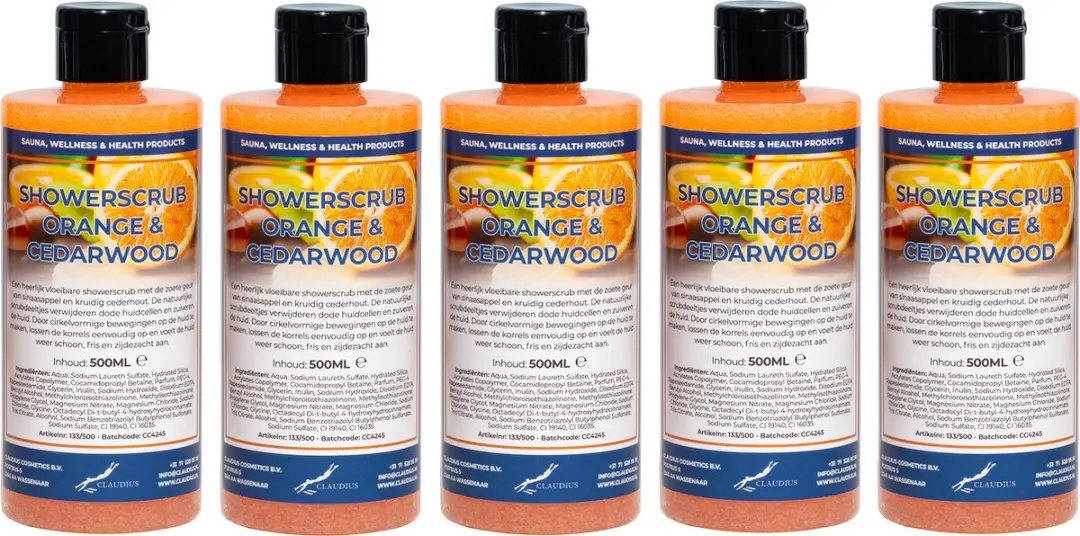 Splashbox Cosmetics Showerscrub Sweet Orange & Cedarwood 500ml