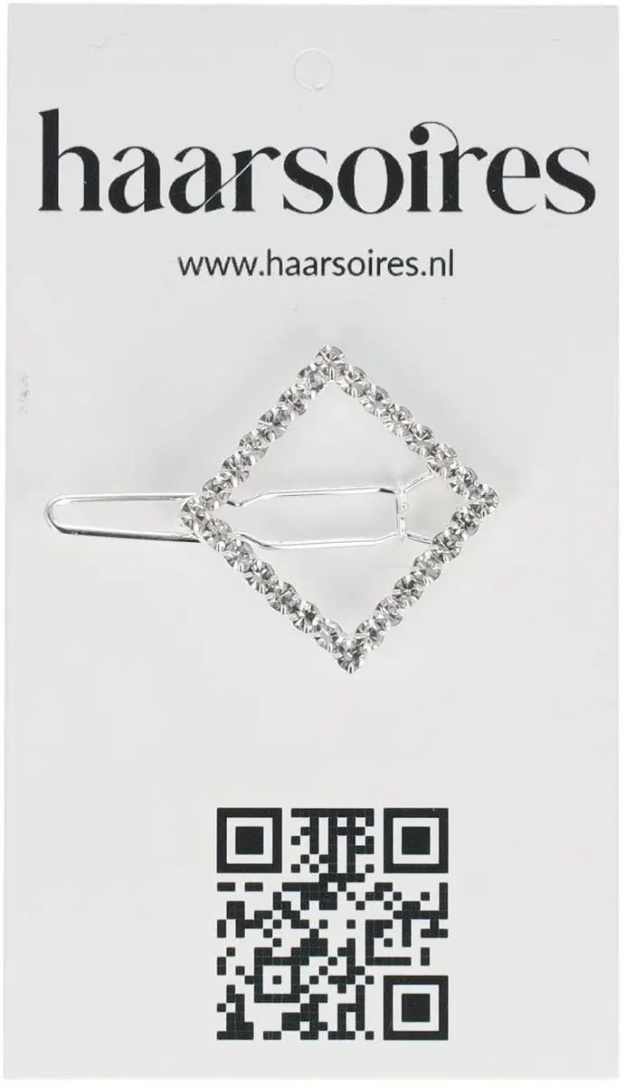 Haarsoires Haarspeld 2cm - Strass Zilver