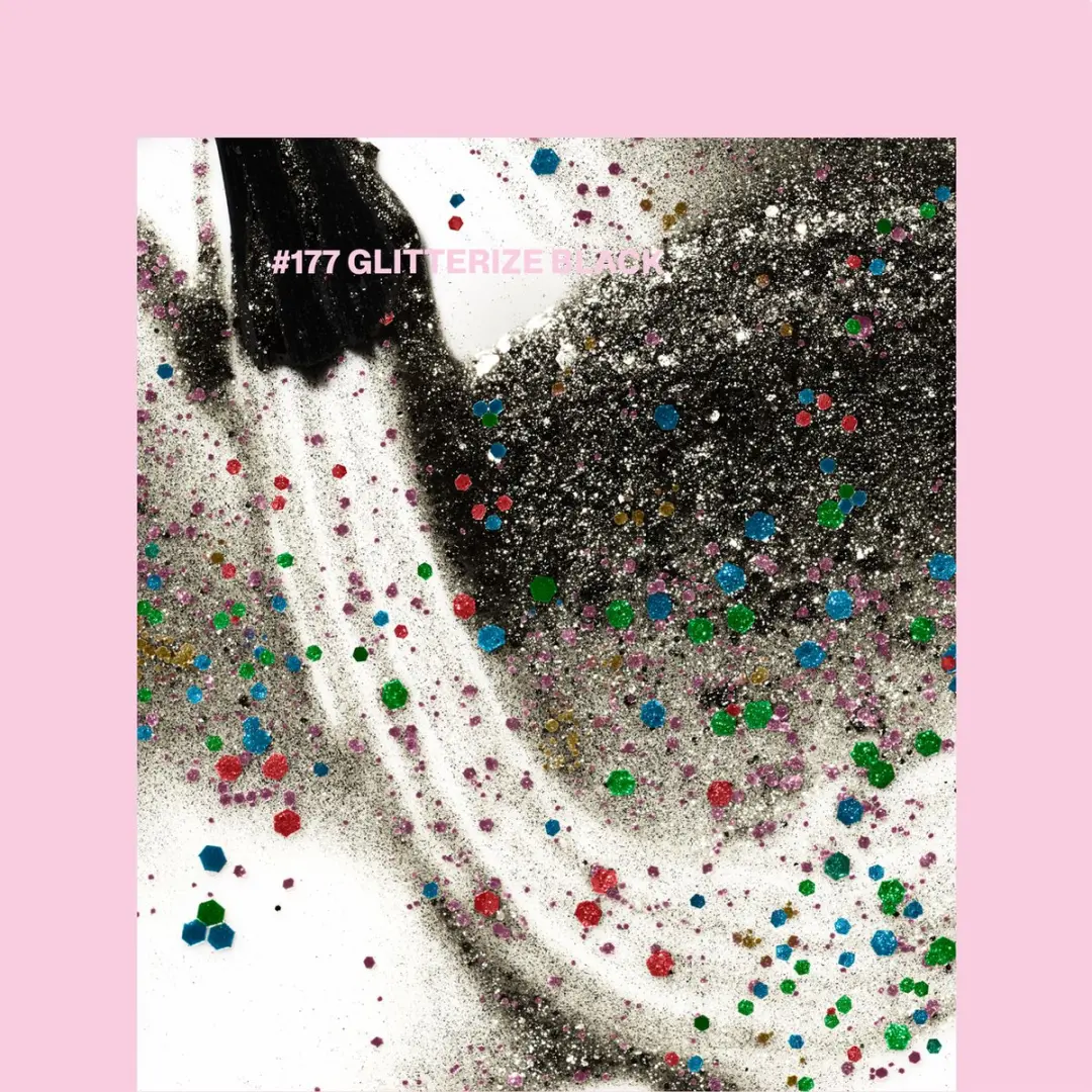 Pink Gellac Glitterize Black 15ml