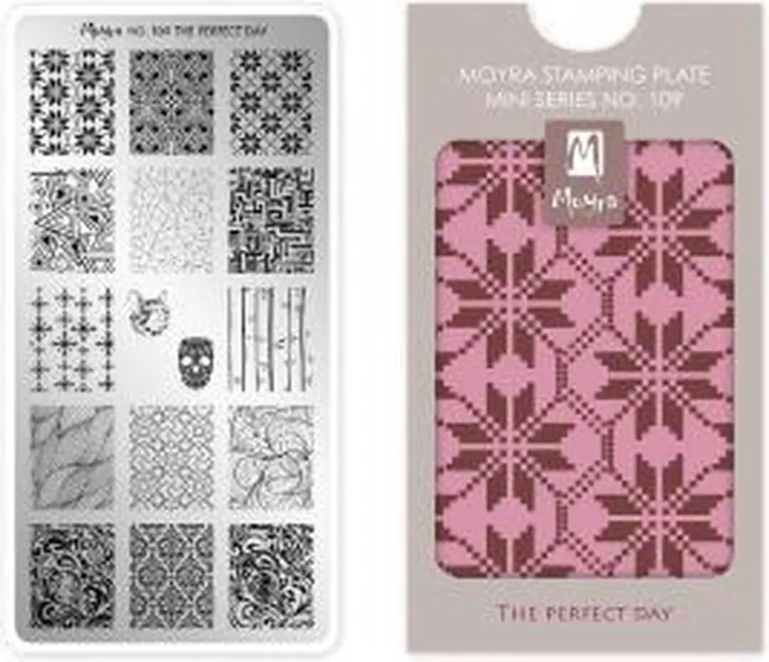 Moyra Mini Stamping Plate M109 The Perfect Day - 55ml