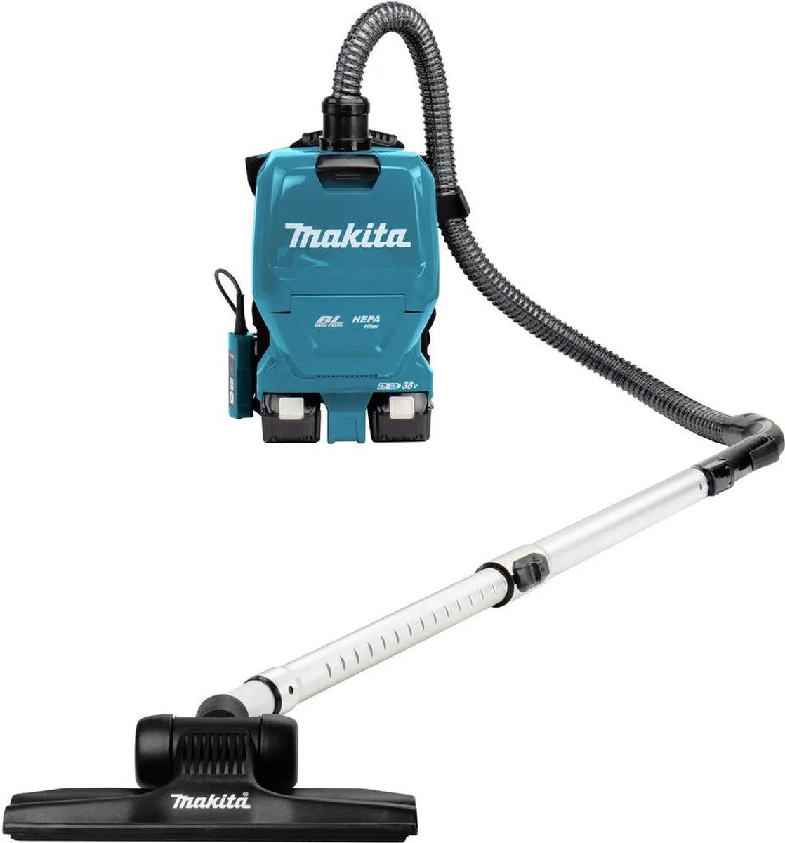 Makita DVC261TX22 Accu Rugstofzuiger 2x18V - afbeelding 6 van 6