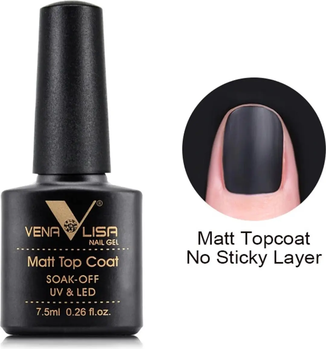 Venalisa Matte Topcoat Gellak 7.5ml