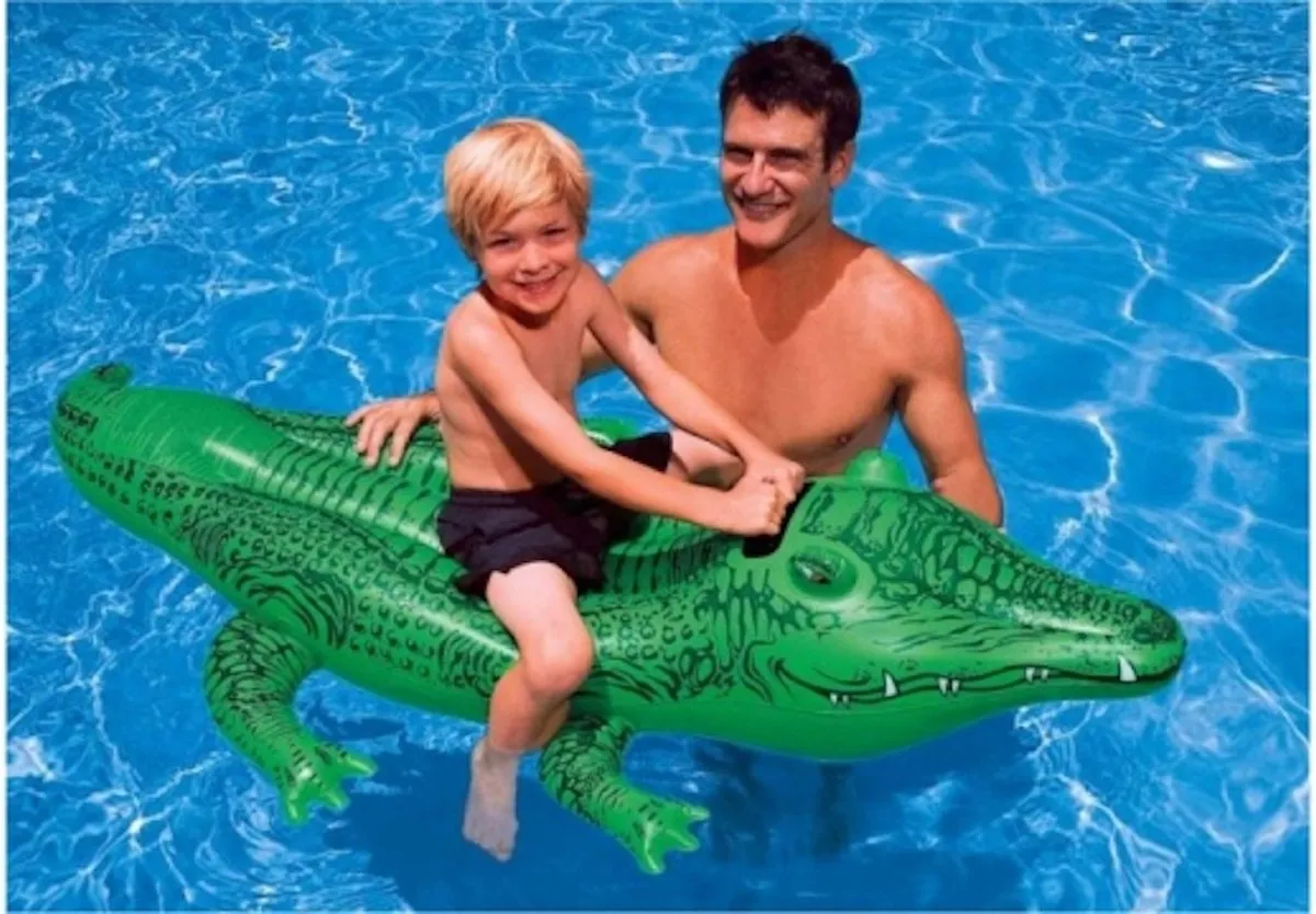 Intex Water Ride-on Krokodil 168x86cm