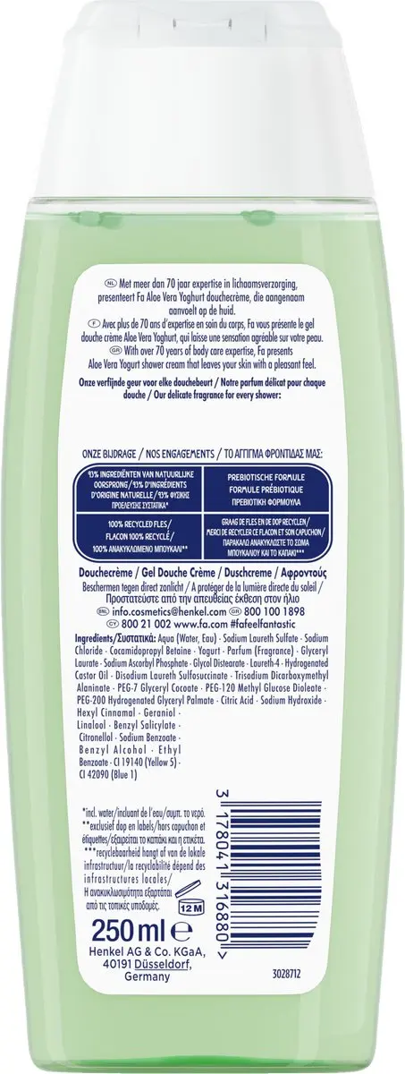 Fa Yoghurt Aloe Vera Douchegel 250ml - 12 Stuks