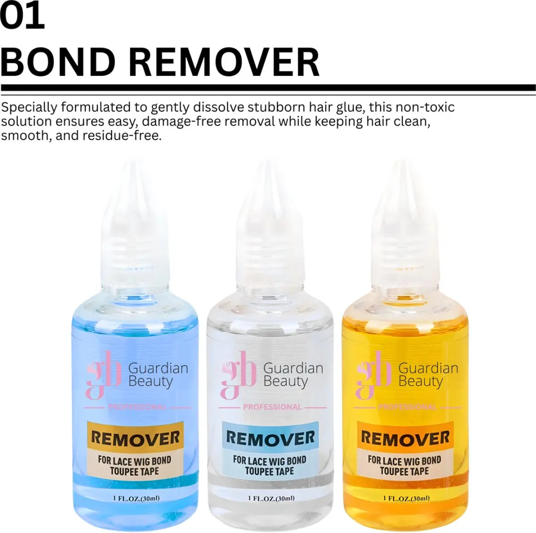 Guardian Beauty Pruikentape Remover Set - 3 Stuks - 30ml - Transparant/Geel