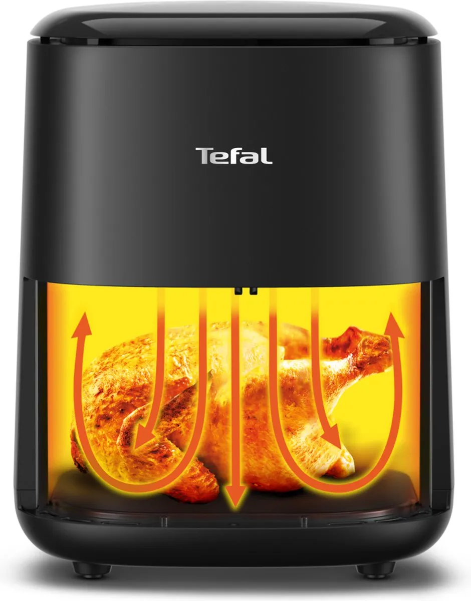Tefal Easy Fry Compact EY1458 - Airfryer - 3L - 1300W - Compact Design - Zwart