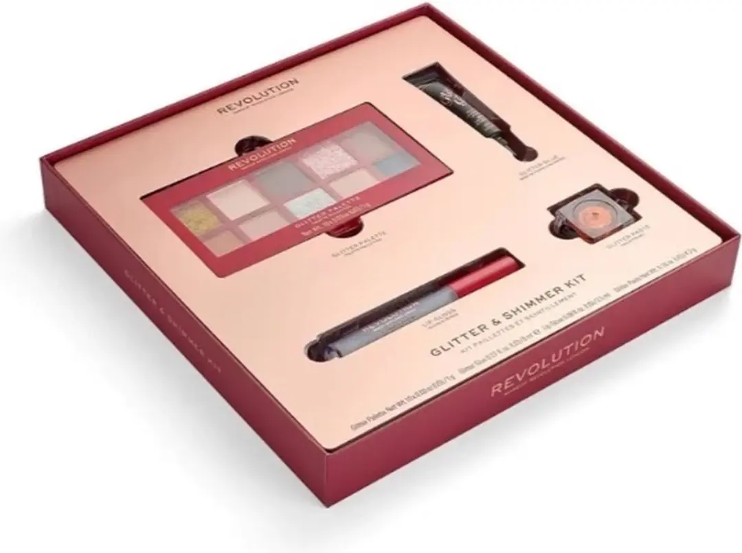 Makeup Revolution Glitter & Shimmer Kit - 4 Stuks