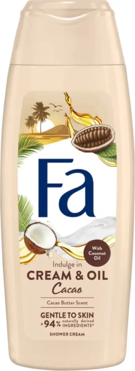 Fa Douchegel Cream & Oil Cacaoboter 250ml - 2 Stuks