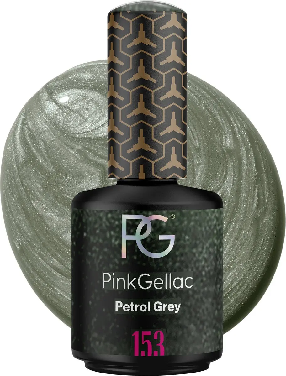 Pink Gellac 153 Petrol Grey Gellak 15ml
