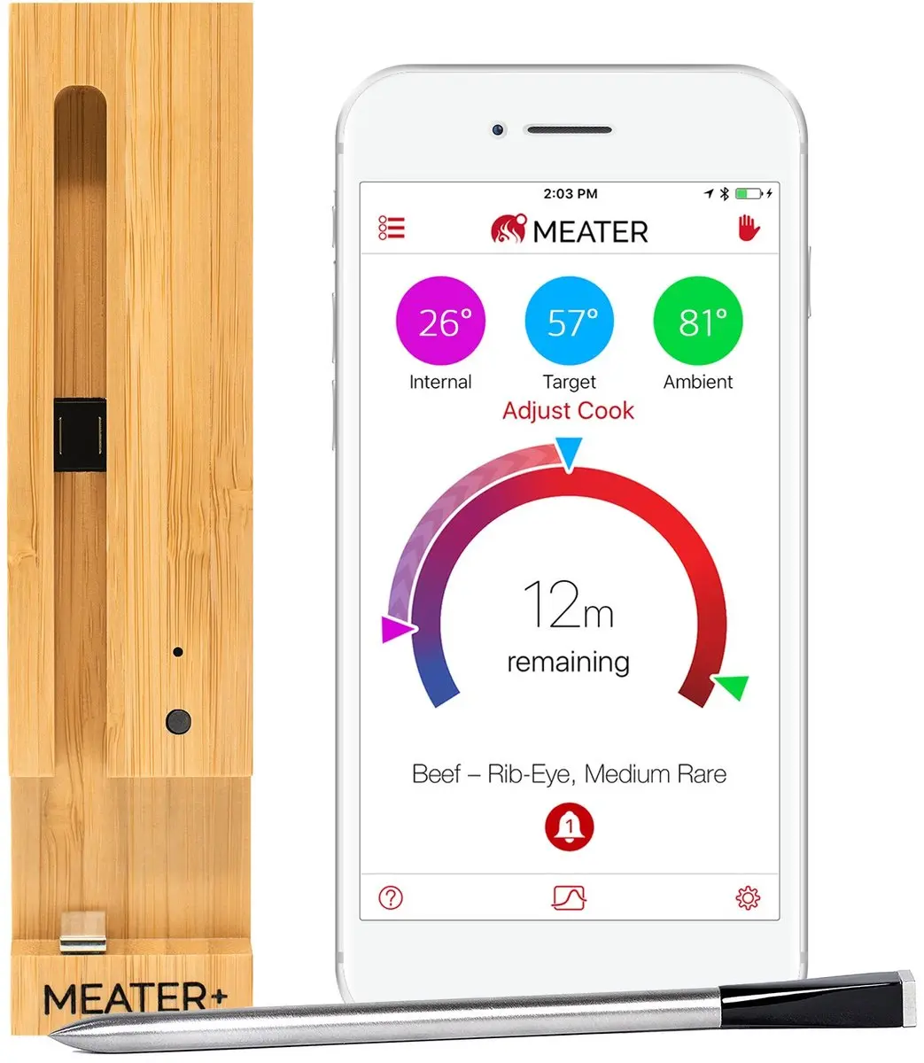 Meater Plus Draadloze BBQ Thermometer Wit