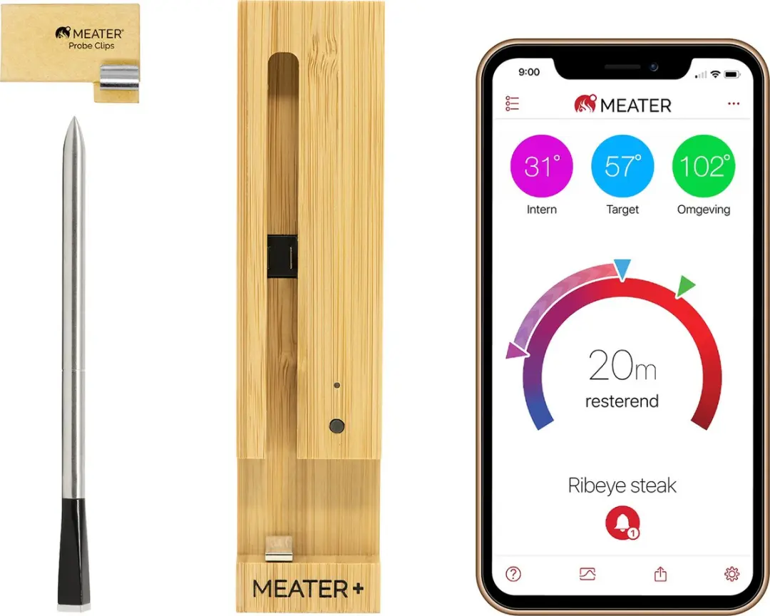Meater Plus Draadloze BBQ Thermometer Wit