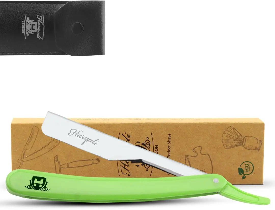 Haryali London Cut Throat Scheermes Groen - 1 Mesje
