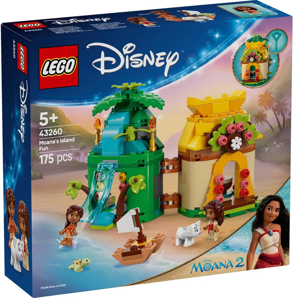 LEGO Disney Princess Vaiana Speeleiland 43260 - 175 Stukken