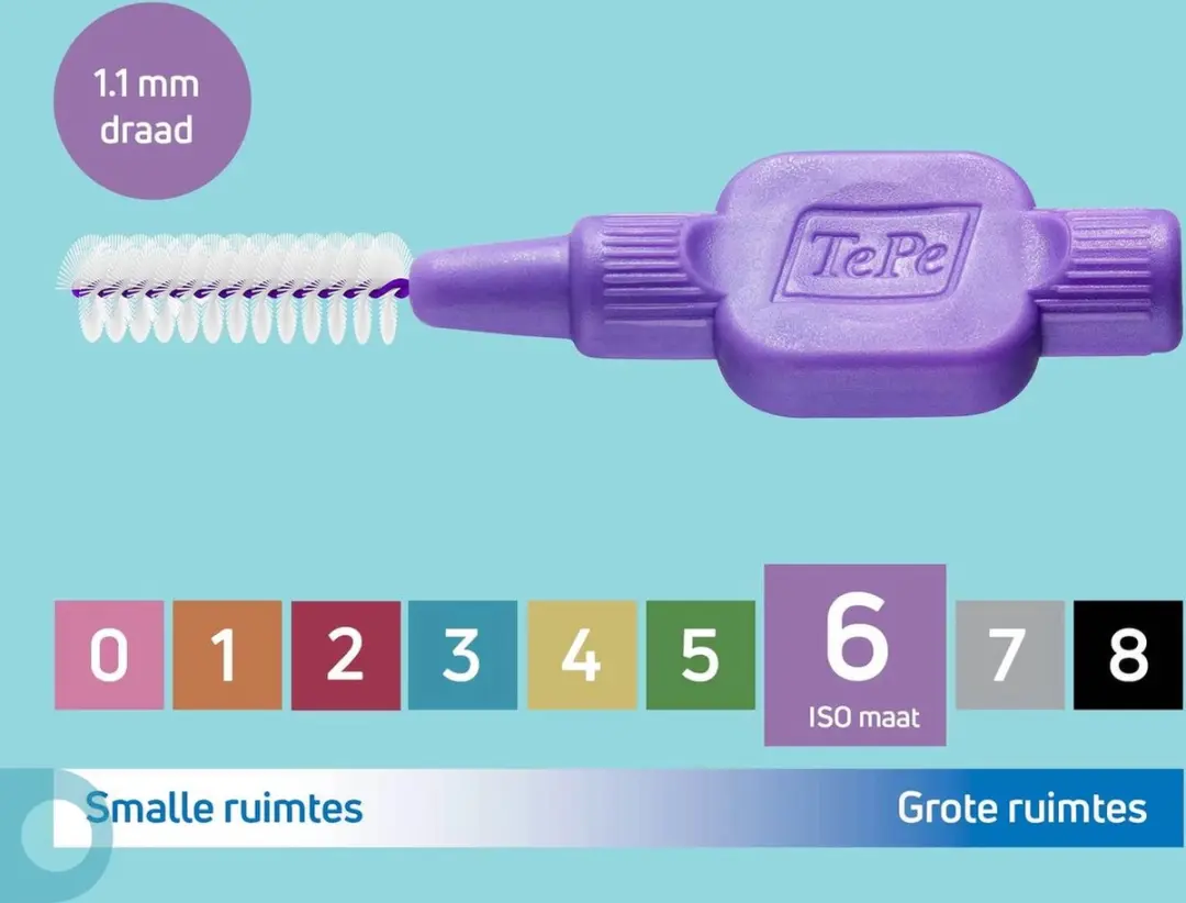 TePe Origineel Rager 1,1mm - 8 Stuks