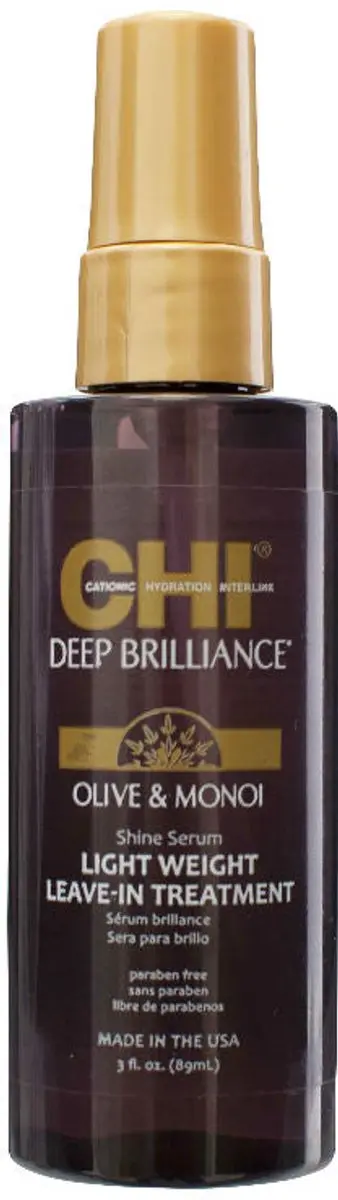 Chi Natural Life Deep Brilliance Olive & Monoi Shine Serum 177ml