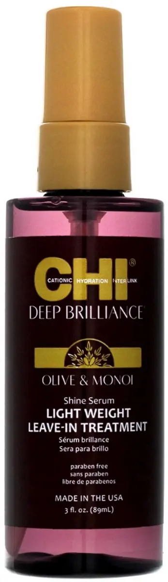 Chi Natural Life Deep Brilliance Olive & Monoi Shine Serum 177ml