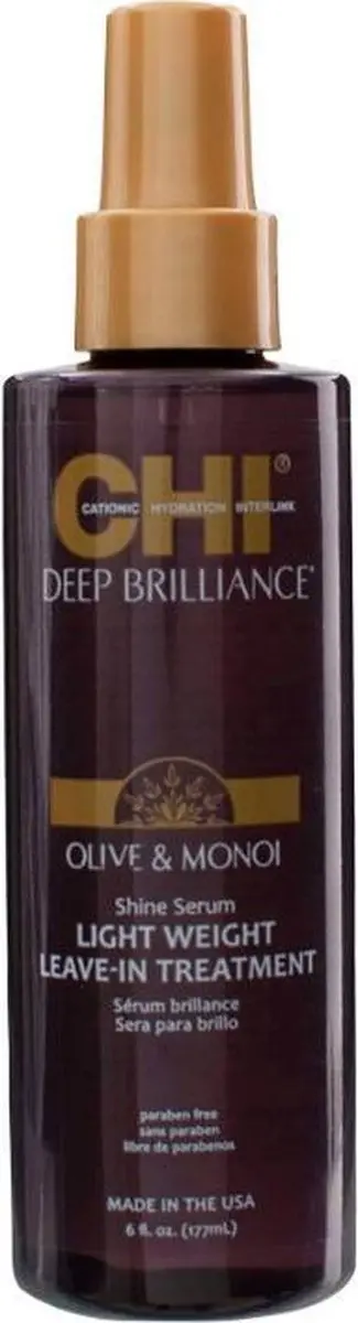 Chi Natural Life Deep Brilliance Olive & Monoi Shine Serum 177ml