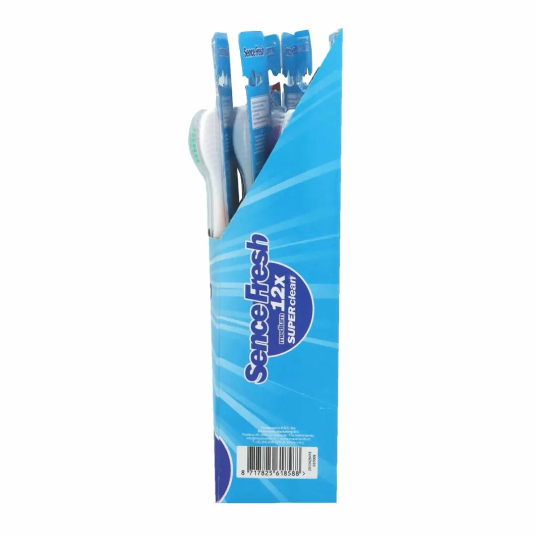 Sence Tandenborstels Fresh Super Clean Medium - 12 Stuks