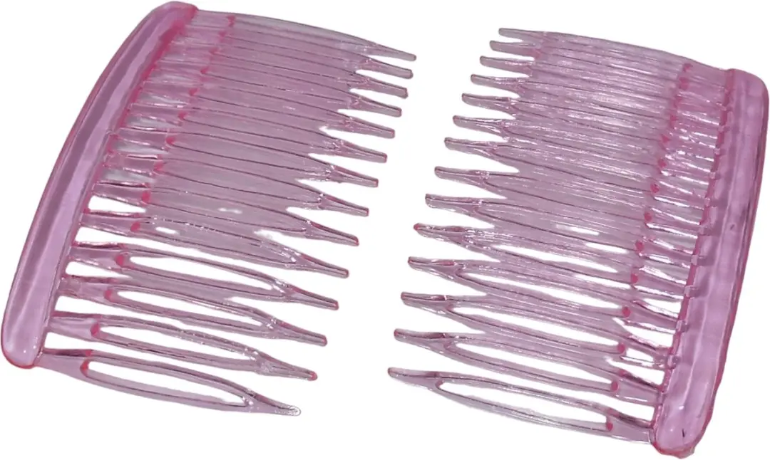 Hairmode Haarkam Zijkam Transparant Roze