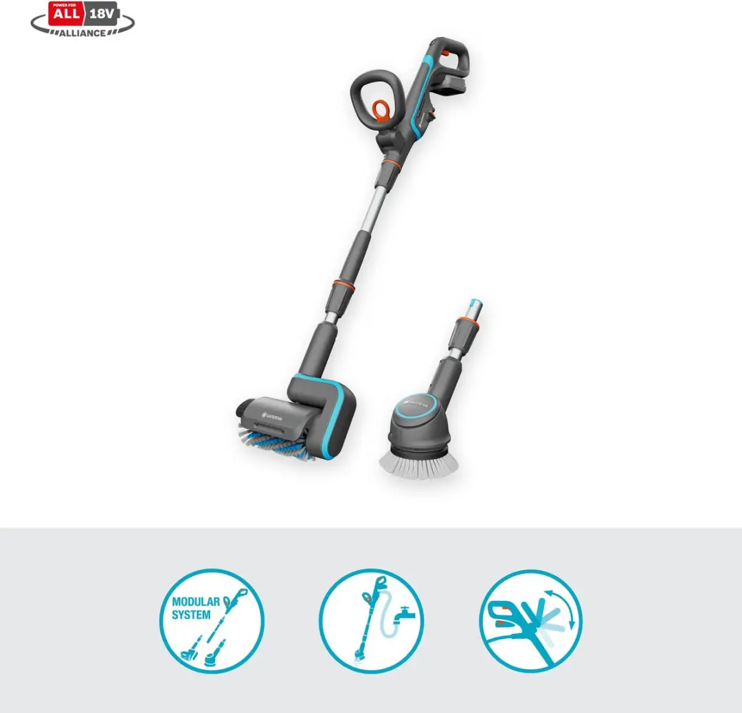 Gardena AquaBrush Universal Solo - Accu-multireiniger