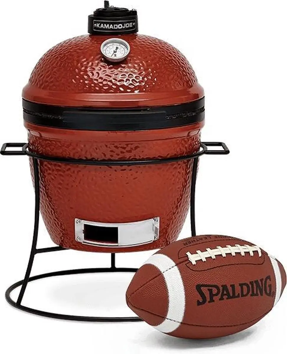 Kamado Joe Joe Jr. BBQ - 34cm - 6 Burgers - Rood - afbeelding 6 van 6
