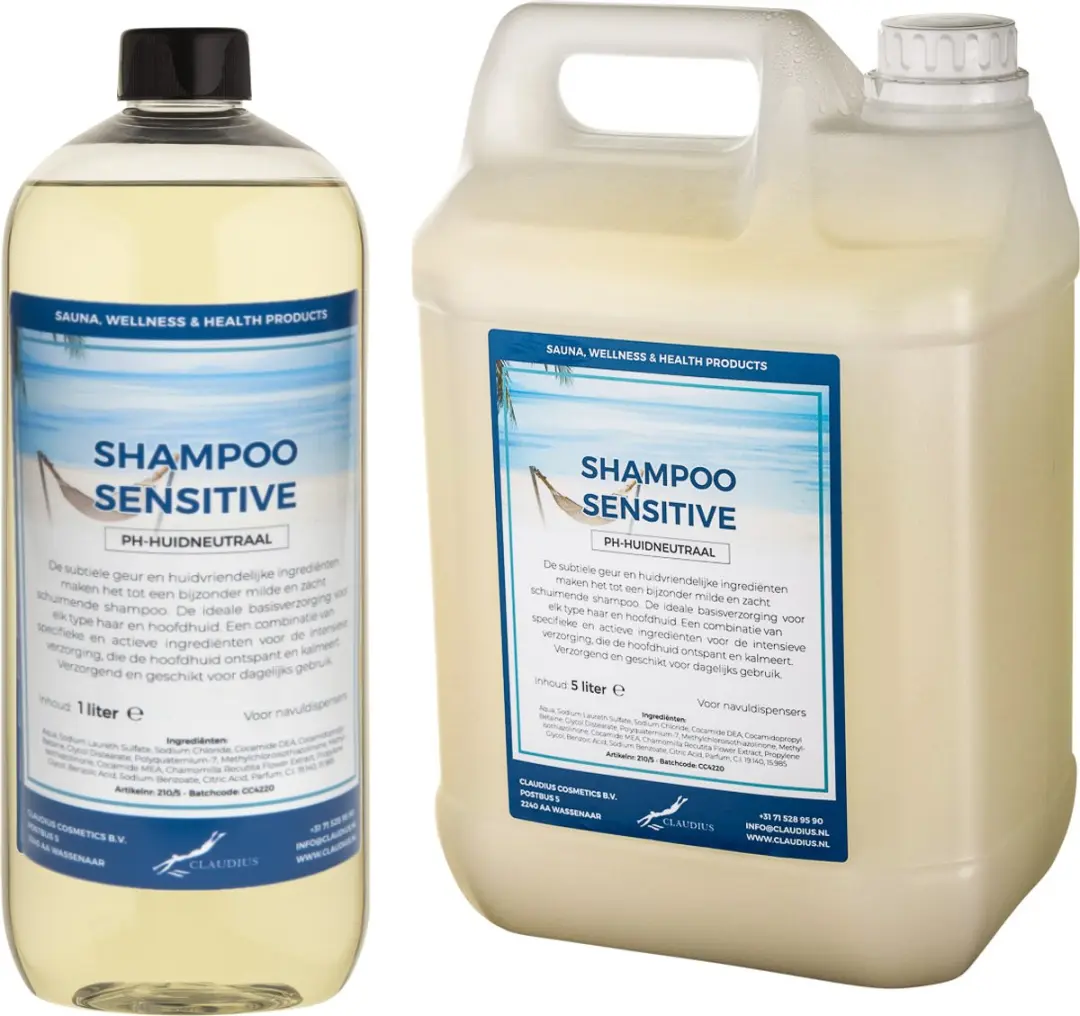 Splashbox Cosmetics Sensitive Care Shampoo 1L + 5L Jerrycan