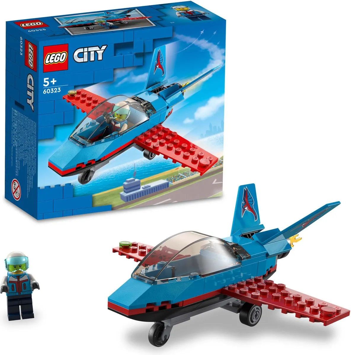 LEGO City Stuntvliegtuig 60323 - 59 Stukken - afbeelding 4 van 6