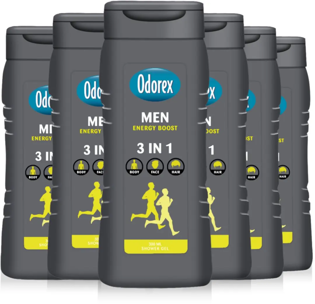 Odorex Energy Boost Douchgel - 6x 300ml