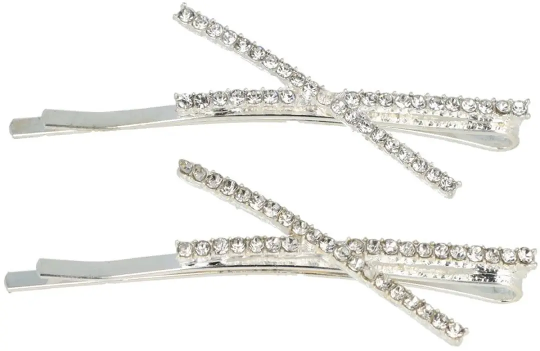 Haarsoires Schuifspeldjes 6cm Zilver