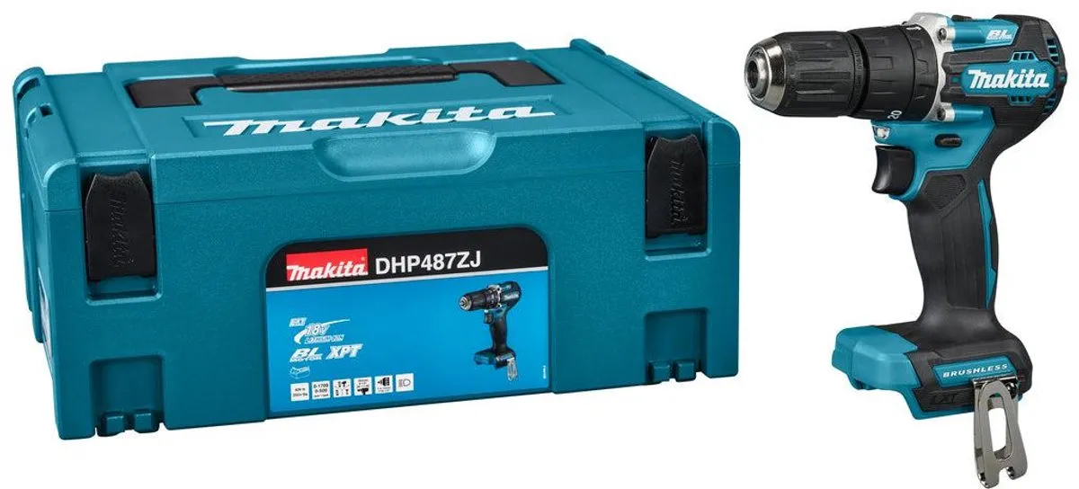 Makita DHP487ZJ Klopboormachine 18V - 2 snelheden