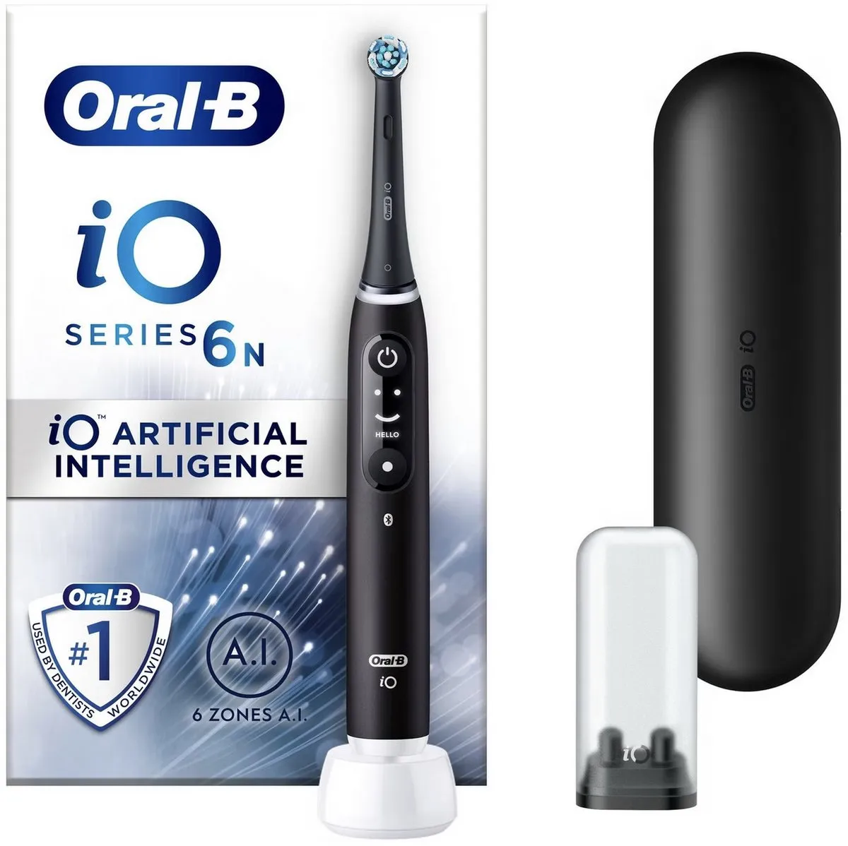 Oral-B iO Series 6N Elektrische Tandenborstel - Black Lava