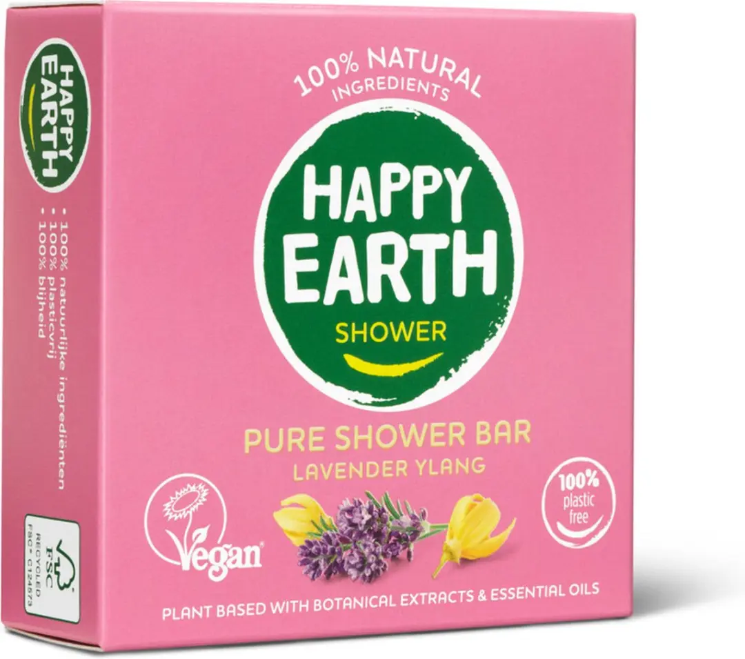 Happy Earth Shower Bar Lavender Ylang 90g